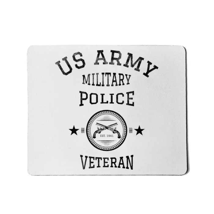 US Military Police Veteran Retired Police Officer Mousepad