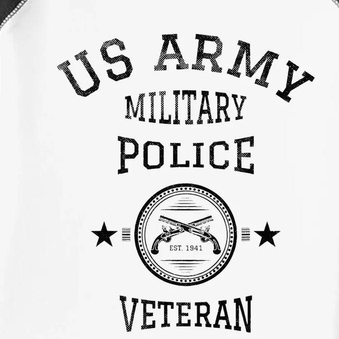 US Military Police Veteran Retired Police Officer Infant Baby Jersey Bodysuit