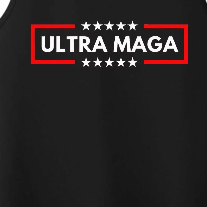 Ultra Maga Pro Trump 2024 Trump Maga King Anti Biden Performance Tank