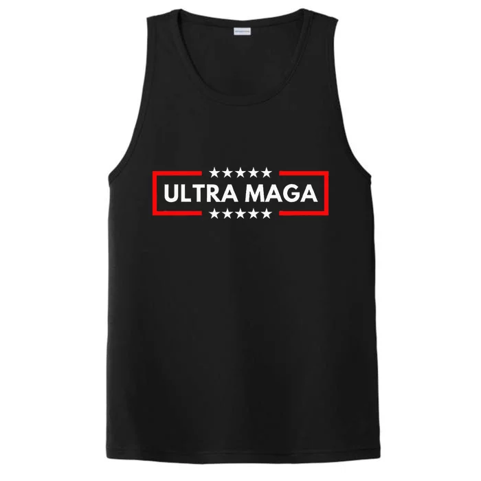 Ultra Maga Pro Trump 2024 Trump Maga King Anti Biden Performance Tank