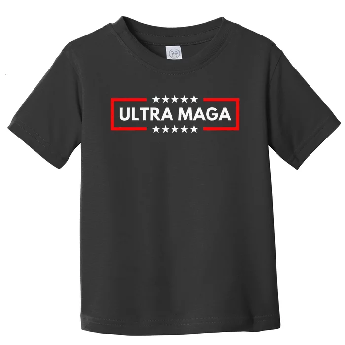 Ultra Maga Pro Trump 2024 Trump Maga King Anti Biden Toddler T-Shirt