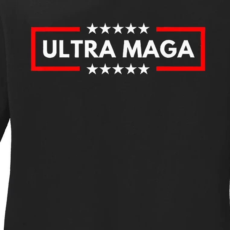 Ultra Maga Pro Trump 2024 Trump Maga King Ladies Long Sleeve Shirt