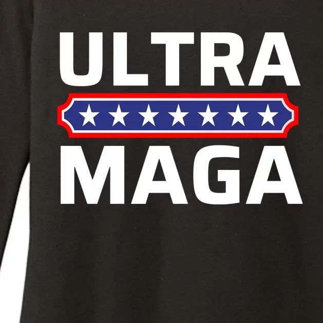 Ultra Maga Pro Trump Ultra MAGA Funny Anti Biden Womens CVC Long Sleeve Shirt