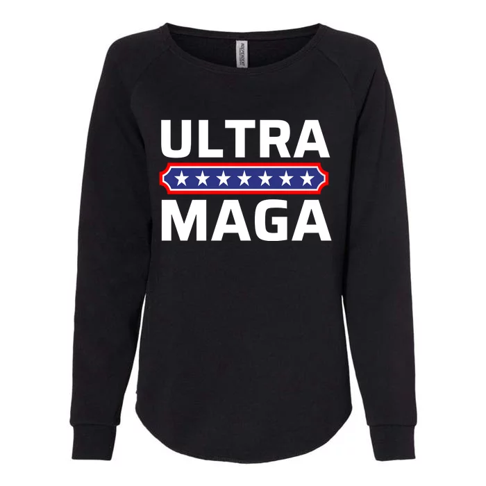 Ultra Maga Pro Trump Ultra MAGA Funny Anti Biden Womens California Wash Sweatshirt