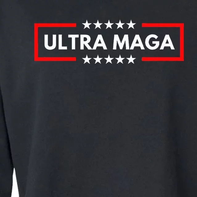 Ultra Maga Pro Trump 2024 Trump Maga King Anti Biden Cropped Pullover Crew