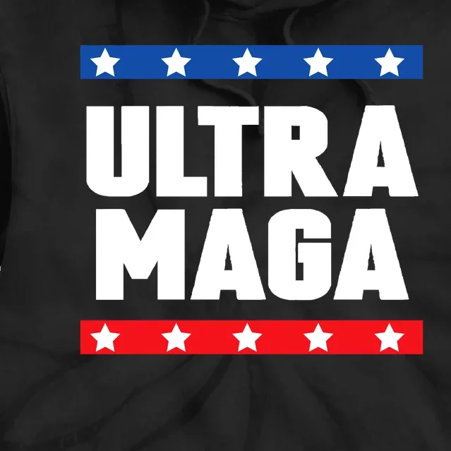 Ultra Maga Patriotic Graphic Tie Dye Hoodie