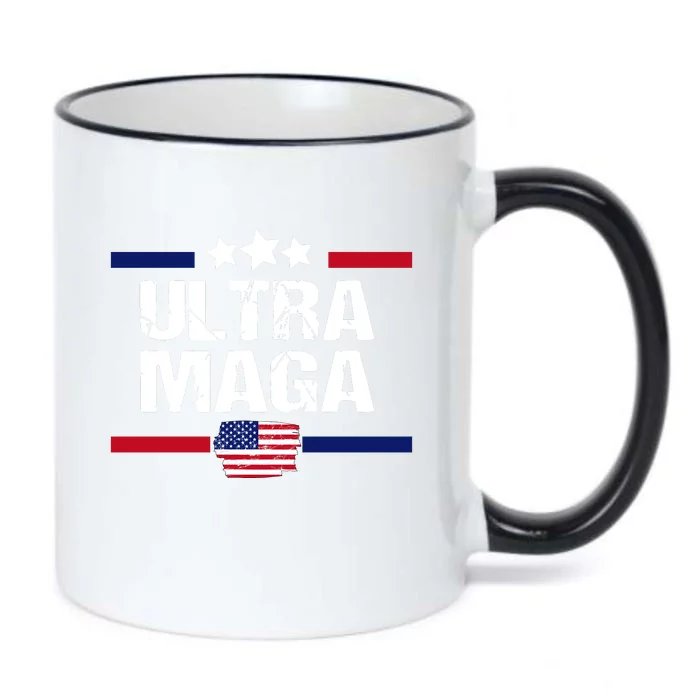 Ultra Maga Patriotic Graphic Black Color Changing Mug