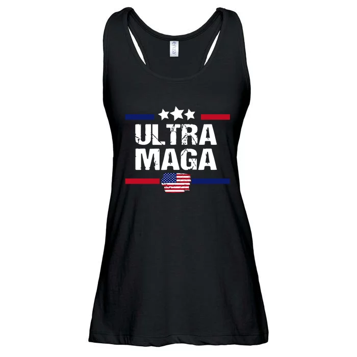 Ultra Maga Patriotic Graphic Ladies Essential Flowy Tank