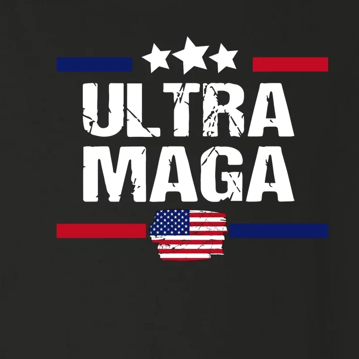 Ultra Maga Patriotic Graphic Toddler Long Sleeve Shirt