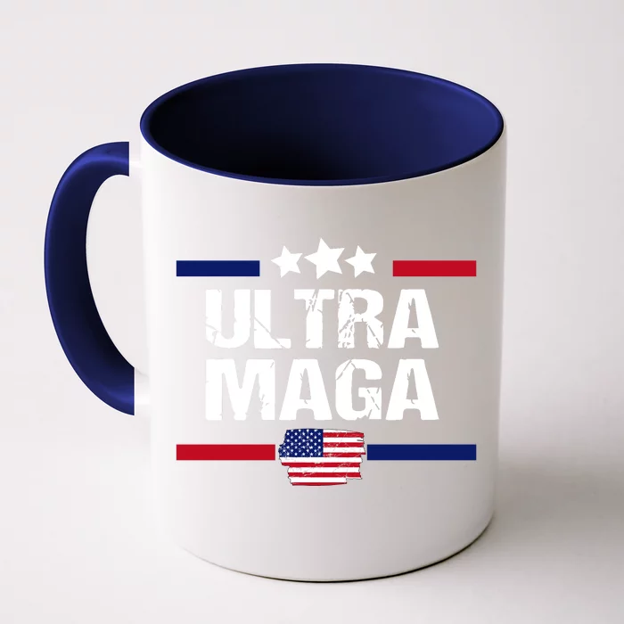 Ultra Maga Patriotic Graphic Front & Back Coffee Mug