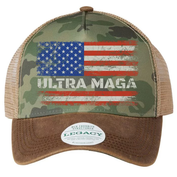 Ultra Maga Proud Ultra Maga Legacy Tie Dye Trucker Hat