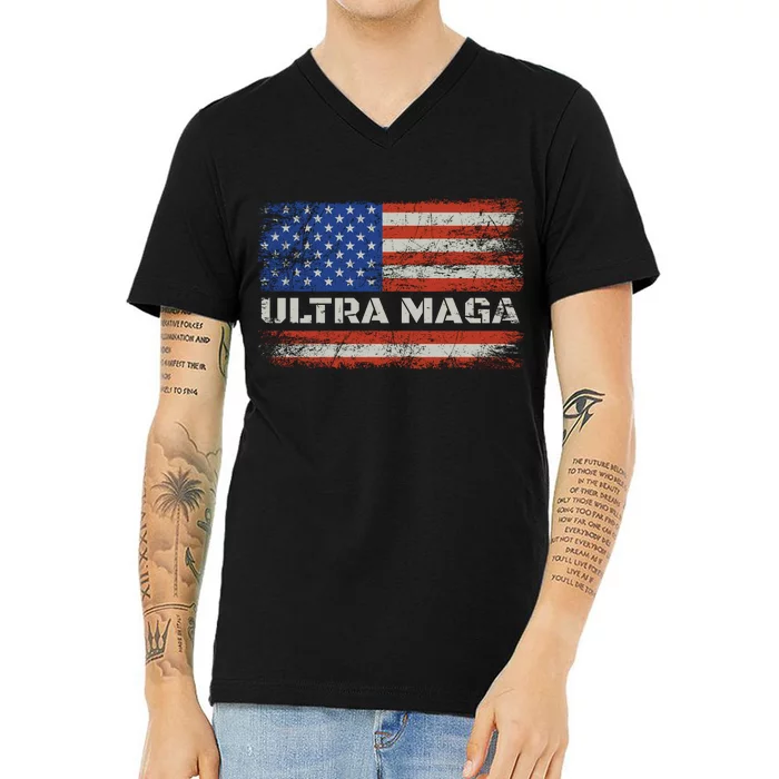 Ultra Maga Proud Ultra Maga V-Neck T-Shirt