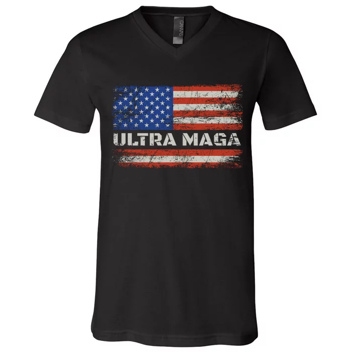 Ultra Maga Proud Ultra Maga V-Neck T-Shirt