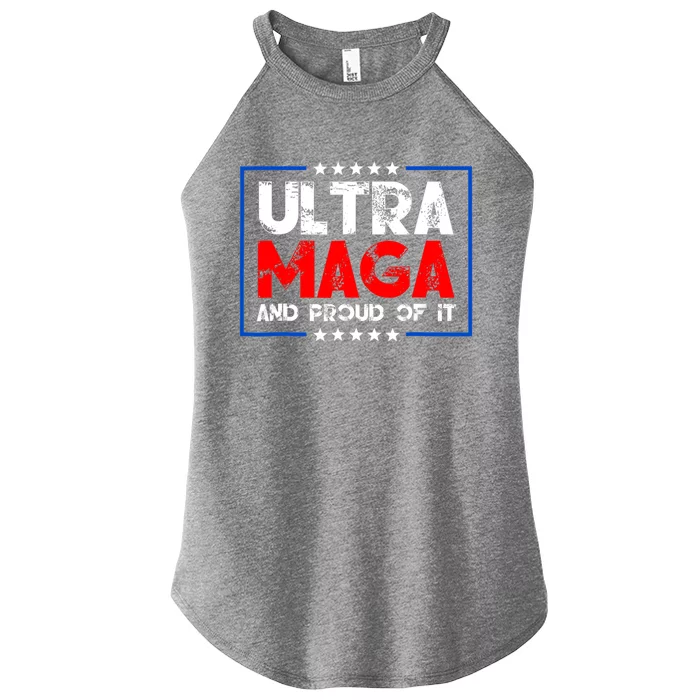 Ultra Maga Proud Ultra Maga Retro Vintage Design Women’s Perfect Tri Rocker Tank