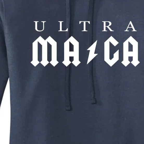 Ultra MAGA Parody Trump 2024 Women's Pullover Hoodie