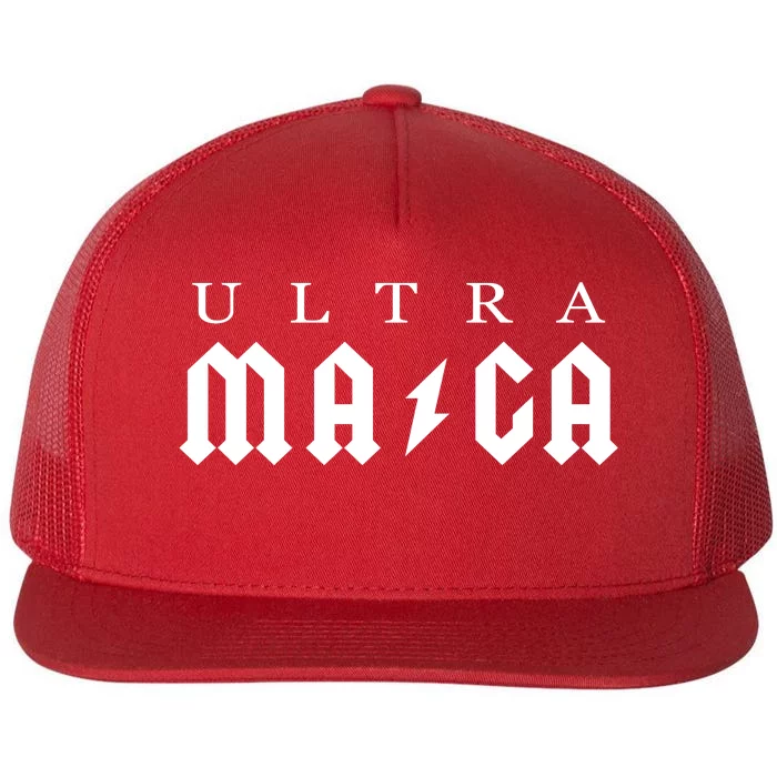 Ultra MAGA Parody Trump 2024 Flat Bill Trucker Hat