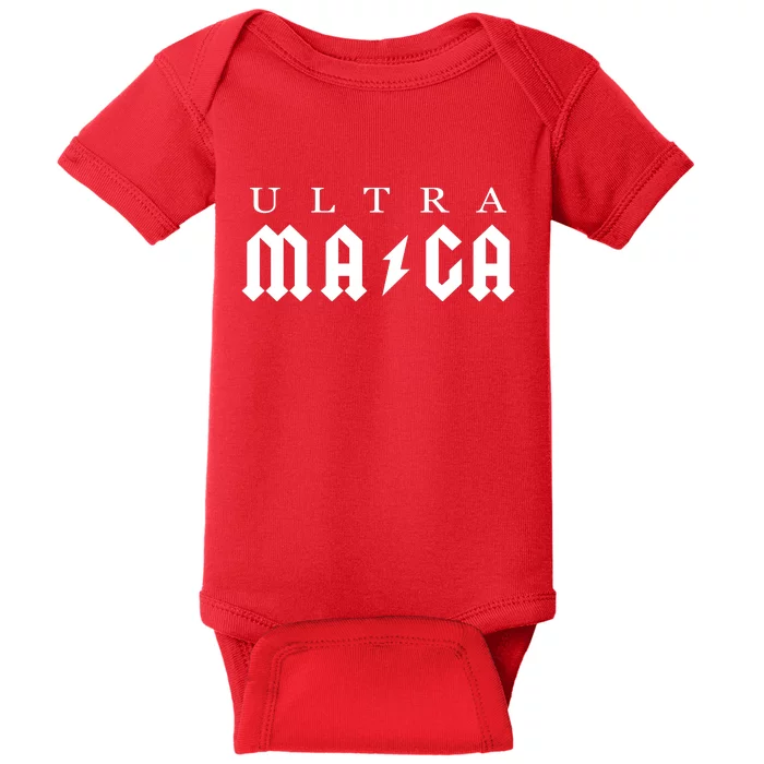 Ultra MAGA Parody Trump 2024 Baby Bodysuit