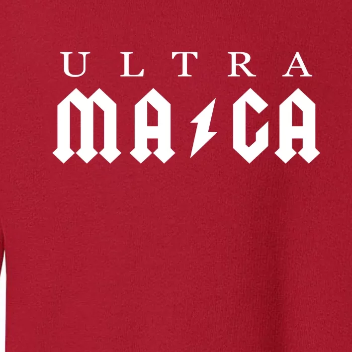 Ultra MAGA Parody Trump 2024 Toddler Sweatshirt