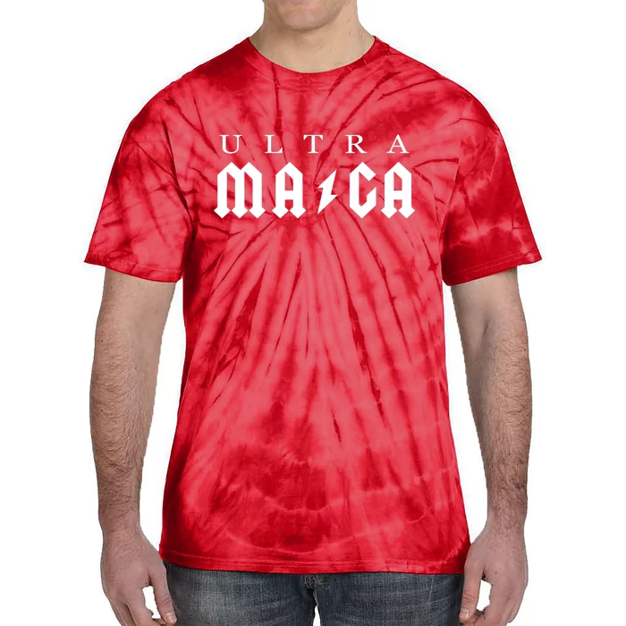 Ultra MAGA Parody Trump 2024 Tie-Dye T-Shirt