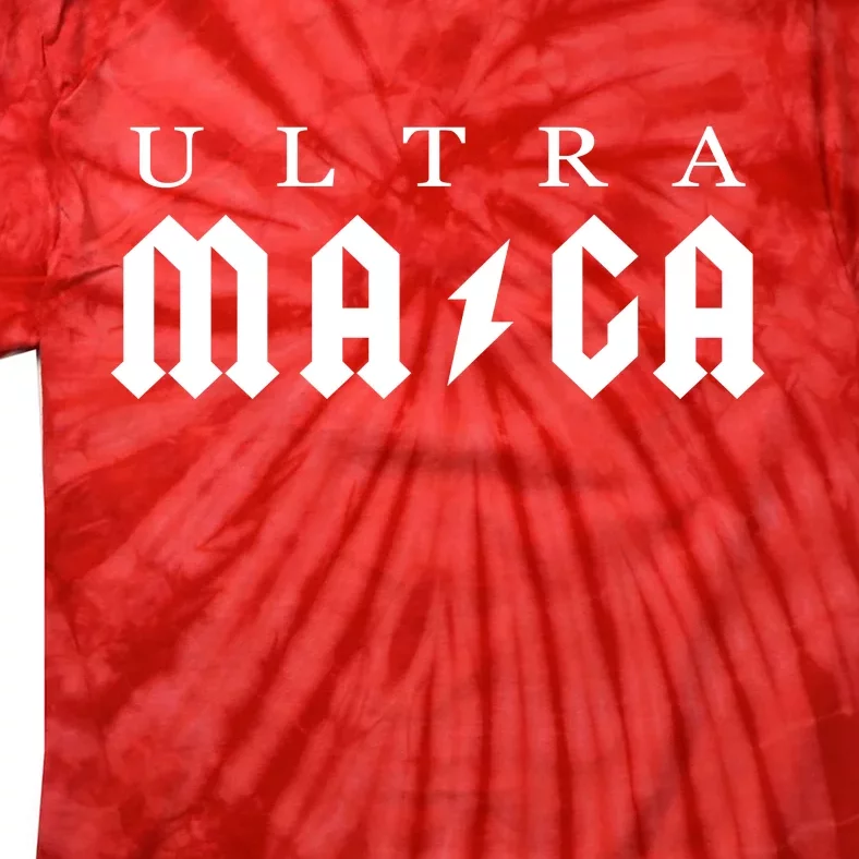 Ultra MAGA Parody Trump 2024 Tie-Dye T-Shirt