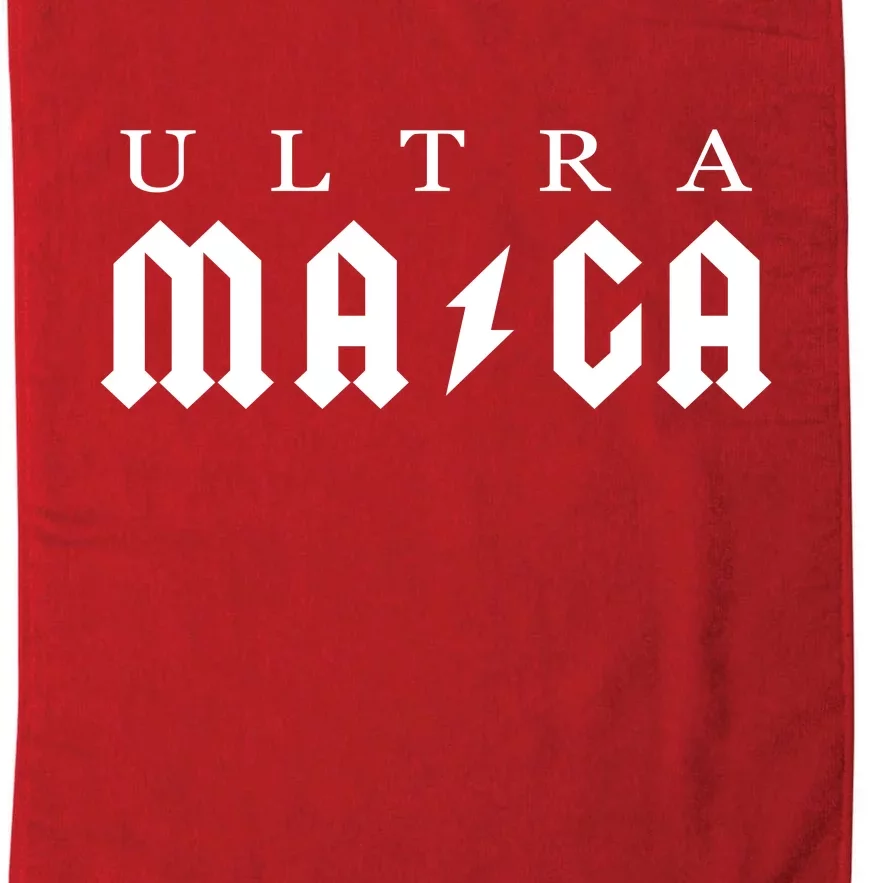 Ultra MAGA Parody Trump 2024 Platinum Collection Golf Towel