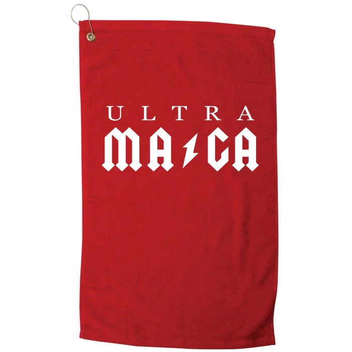 Ultra MAGA Parody Trump 2024 Platinum Collection Golf Towel