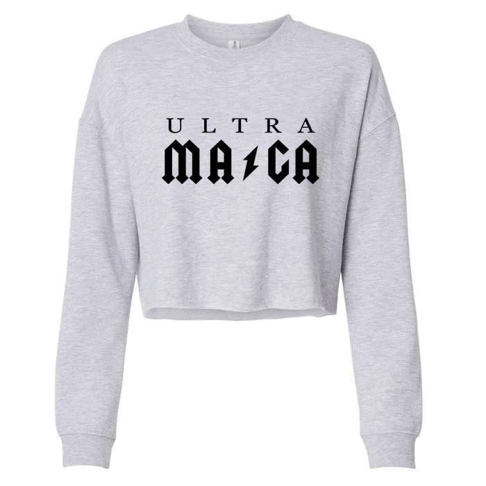 Ultra MAGA Parody Trump 2024 Cropped Pullover Crew