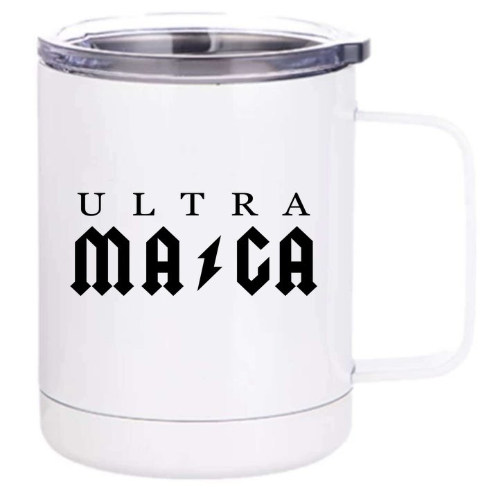 Ultra MAGA Parody Trump 2024 Front & Back 12oz Stainless Steel Tumbler Cup