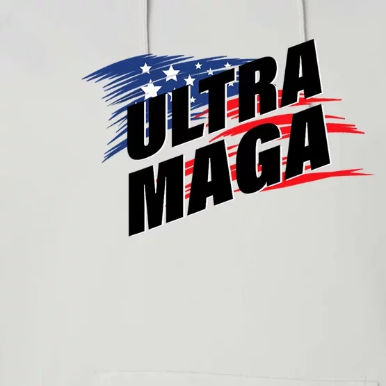 Ultra MAGA Pro American Pro Freedom Ultra MAGA Ultra Maga Performance Fleece Hoodie