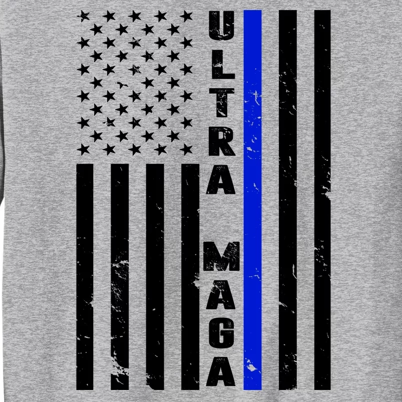 Ultra Maga Police Officer USA Flag Sweatshirt