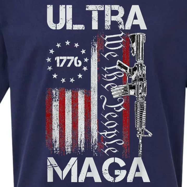 Ultra Maga Proud Ultra Maga Sueded Cloud Jersey T-Shirt