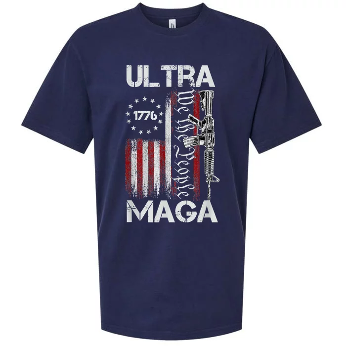 Ultra Maga Proud Ultra Maga Sueded Cloud Jersey T-Shirt