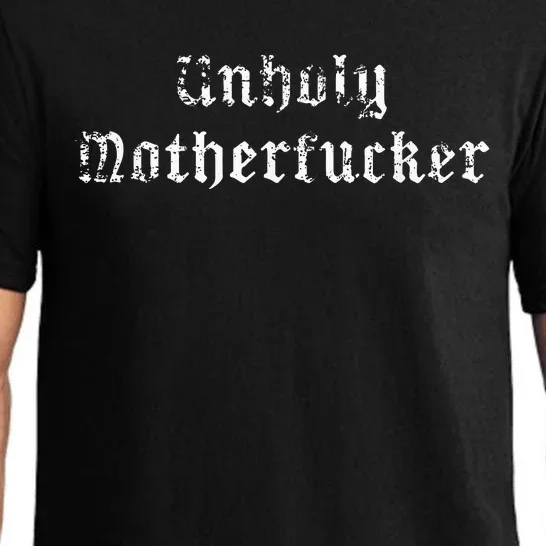 Unholy Motherfucker Pagan Atheist Punk Goth Occult Pajama Set