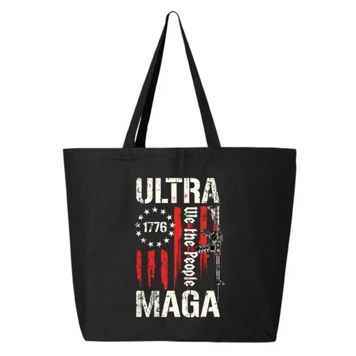 Ultra MAGA Proud Ultra MAGA Conervative Anti Biden Gifts 25L Jumbo Tote