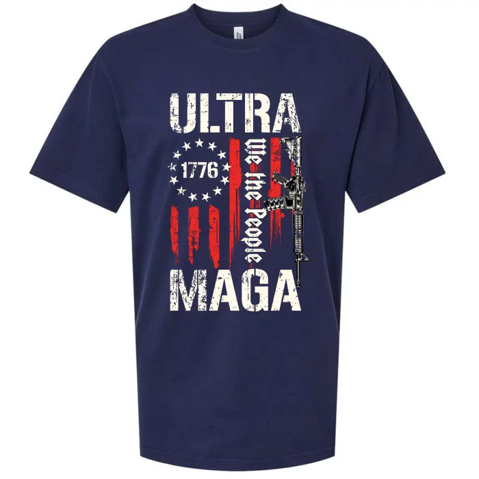 Ultra MAGA Proud Ultra MAGA Conervative Anti Biden Gifts Sueded Cloud Jersey T-Shirt