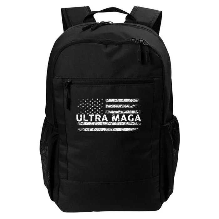 Ultra Maga Proud Ultra Maga Anti Biden Us Flag Pro Trump Daily Commute Backpack