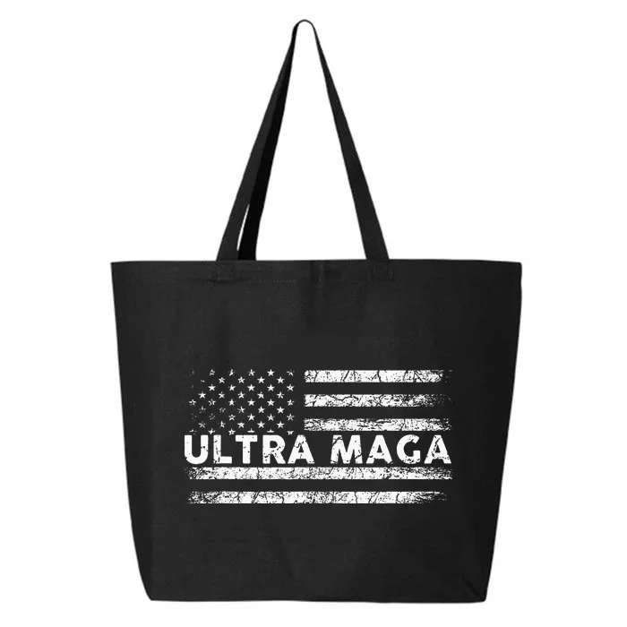 Ultra Maga Proud Ultra Maga Anti Biden Us Flag Pro Trump 25L Jumbo Tote