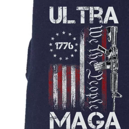 Ultra Maga Proud Ultra Maga America Flag Doggie 3-End Fleece Hoodie