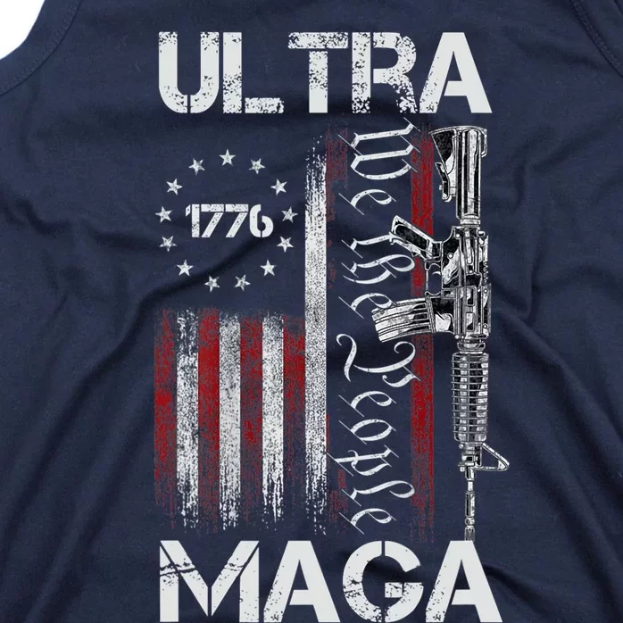 Ultra Maga Proud Ultra Maga America Flag Tank Top