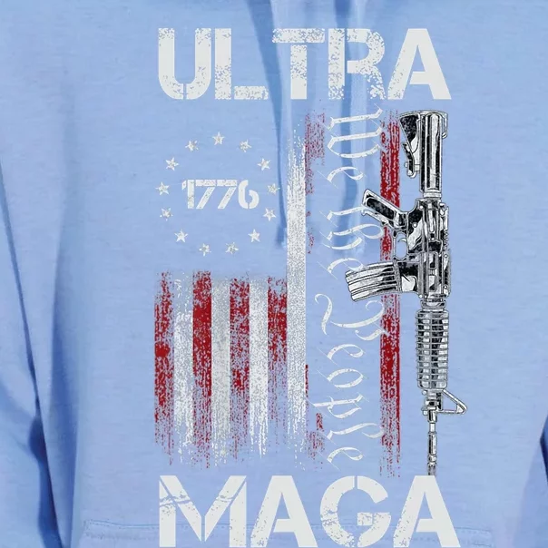 Ultra Maga Proud Ultra Maga America Flag Unisex Surf Hoodie