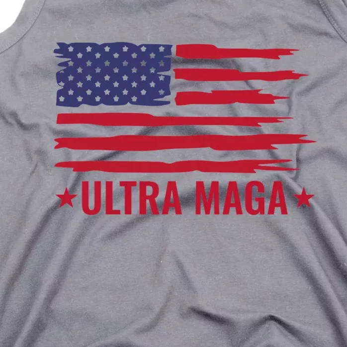 Ultra Mega Patriotic Trump Republicans American Flag Tank Top