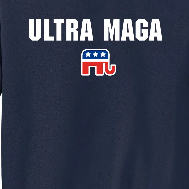 Ultra MAGA Republican Elephant Mens Womens Tee Tall Sweatshirt