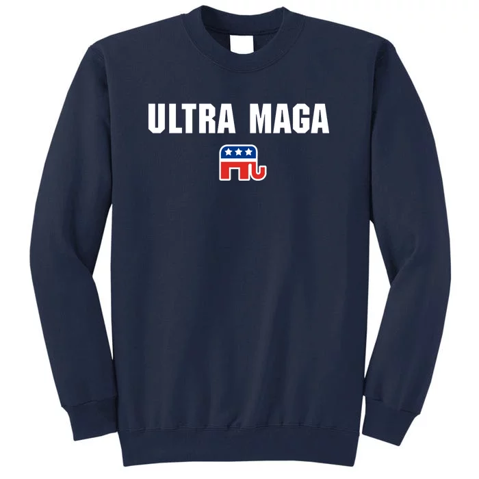 Ultra MAGA Republican Elephant Mens Womens Tee Tall Sweatshirt