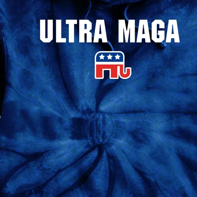 Ultra MAGA Republican Elephant Mens Womens Tee Tie Dye Hoodie