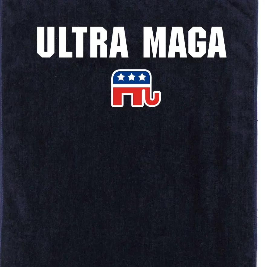 Ultra MAGA Republican Elephant Mens Womens Tee Platinum Collection Golf Towel