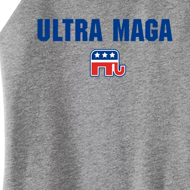 Ultra MAGA Republican Elephant Mens Womens Tee Women’s Perfect Tri Rocker Tank