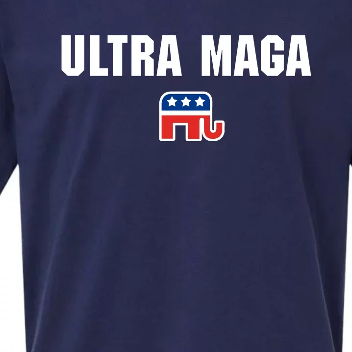 Ultra MAGA Republican Elephant Mens Womens Tee Sueded Cloud Jersey T-Shirt