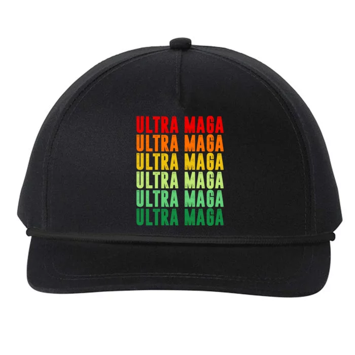 Ultra Maga Retro Vintage Snapback Five-Panel Rope Hat