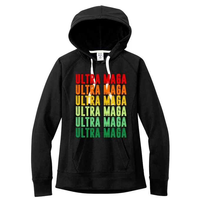 Ultra Maga Retro Vintage Women's Fleece Hoodie