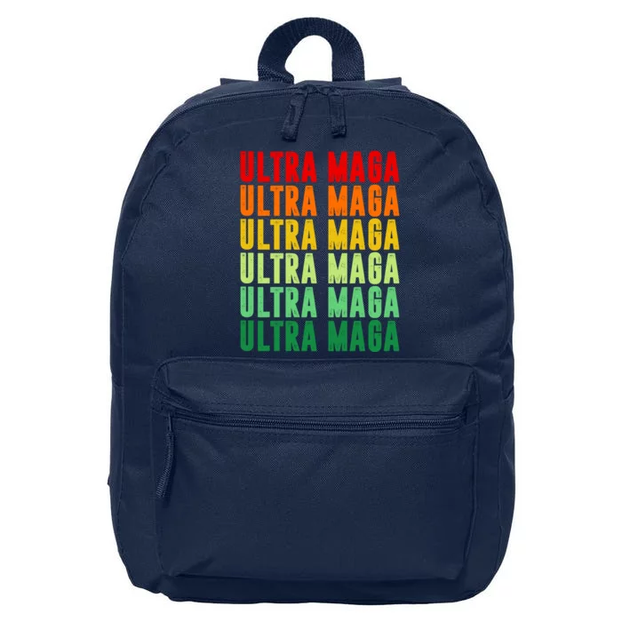 Ultra Maga Retro Vintage 16 in Basic Backpack